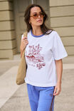 Stevie Slouchy Tee, WHITE/ CERES VILLAGE - alternate image 4