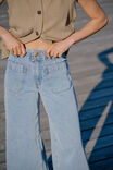 Wide Leg Front Pocket Jean, VINTAGE BLUE - alternate image 3