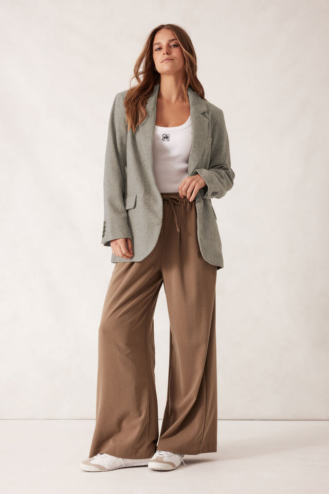 Heritage Blazer, NEUTRAL TWEED WOOL BLEND