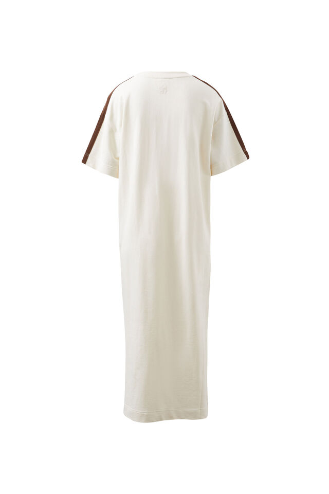 Charlotte Midi Terry Dress, WINTER WHITE SIDE STRIPE