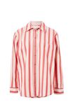 Classic Shirt, WASHED PINK AND CHILLI STRIPE - alternate image 2