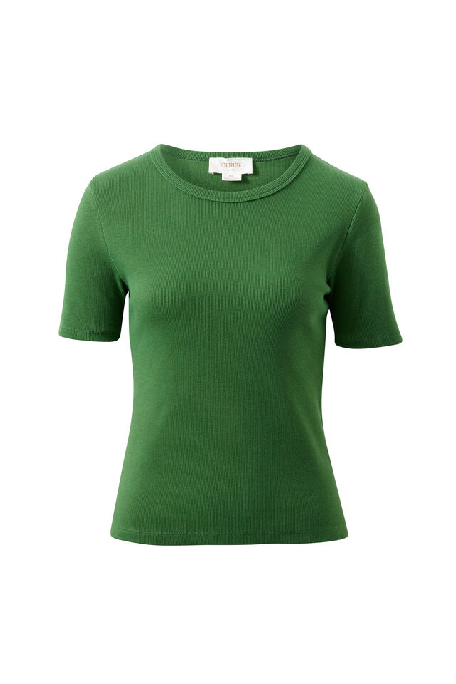 Luella Rib Tee, BASIL
