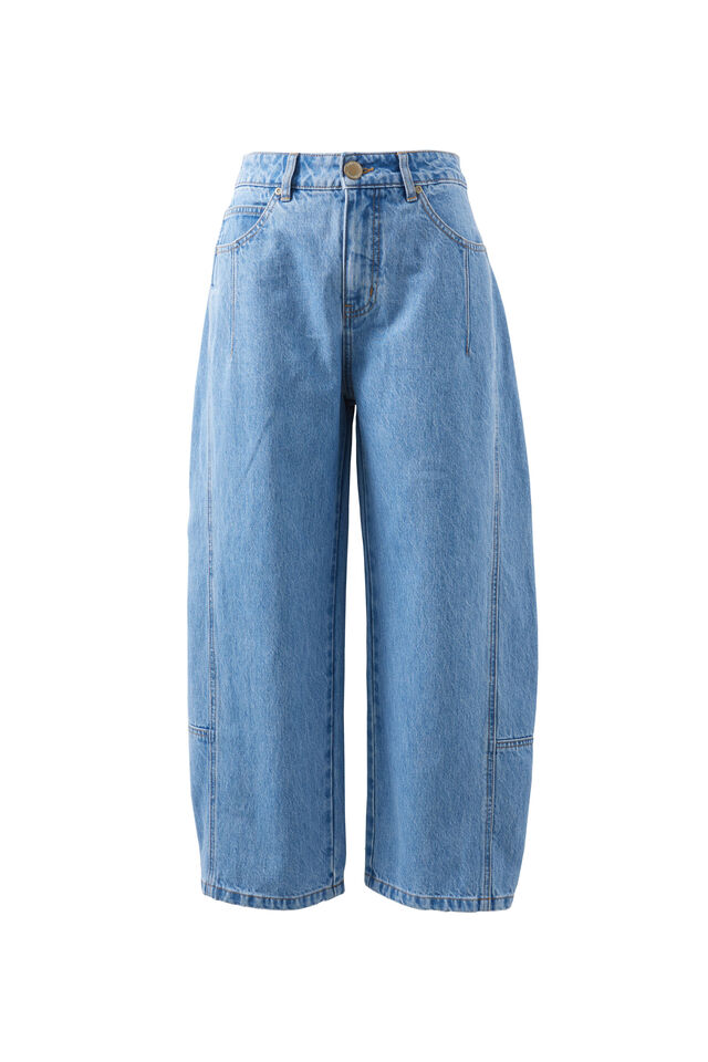 Darted Barrel Jean, VINTAGE BLUE