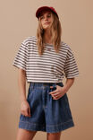 Billie Pleat Front Short, INDIGO BLUE - alternate image 4