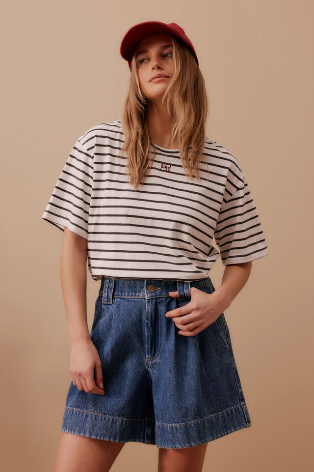 Billie Pleat Front Short, INDIGO BLUE