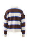 Jessa Rugby Knit, CHOCOLATE STRIPE - alternate image 3