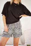 Mila Short, LEOPARD LINEN BLEND - alternate image 4