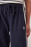 Gigi Wide Leg Terry Trackpant, NEW NAVY SIDE STRIPE - alternate image 4