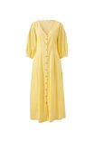 Sculptured Sleeve Midi Dress, SUNSHINE - alternate image 2