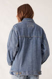 Oversized Denim Trucker, VINTAGE BLUE - alternate image 4