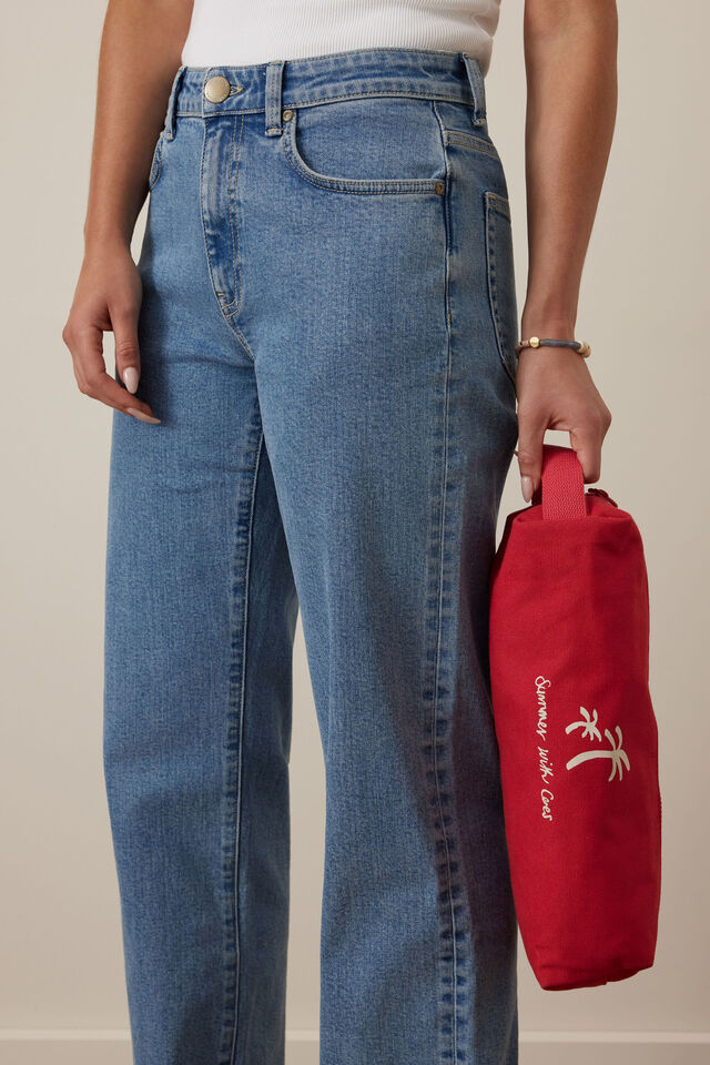 Summer Travel Bag, HERITAGE RED/ECRU PRINT