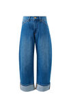 Frannie Cuffed Barrel Jean, FRESH INDIGO - example image 2