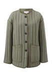 Comfy Quilted Jacket, MOSS GREEN - alternate image 2