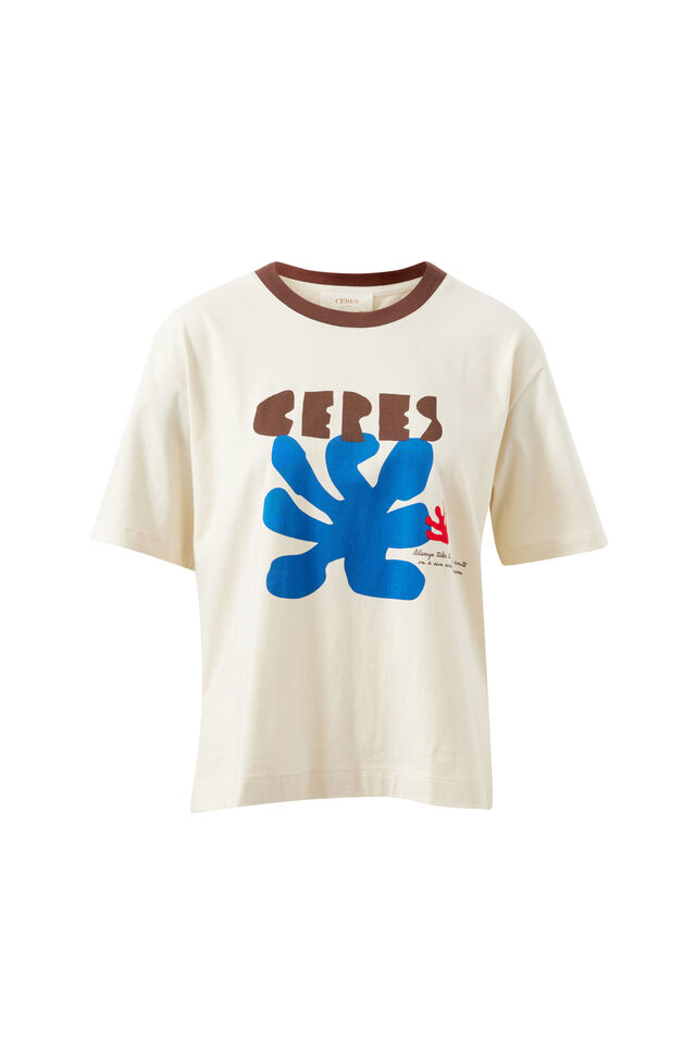 Stevie Slouchy Tee, BUFF/CERES SUNNY AFTERNOON