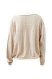 Liza Drapey Soft Knit, OATMEAL MARLE - example image 3