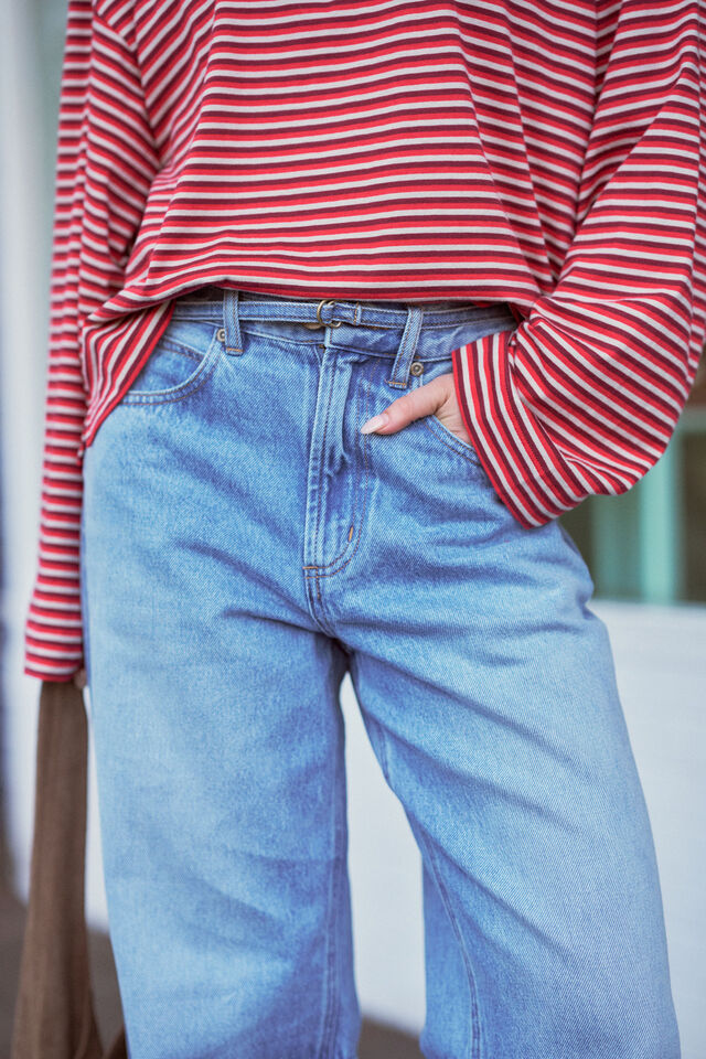 90s Barrel Jean, VINTAGE BLUE
