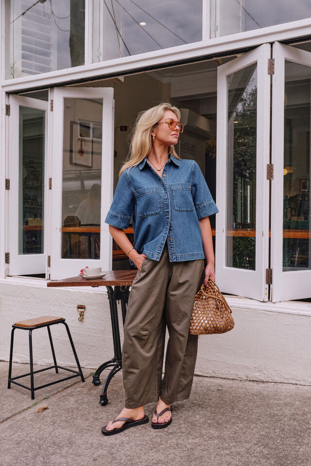 Noa Short Sleeve Shirt, FRESH INDIGO