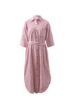 Classic Shirt Dress Jf, CLARET RED WHITE STRIPE - alternate image 2