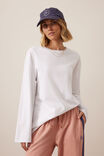 Finn Oversized Long Sleeve Tee, WHITE - alternate image 5