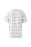 Stevie Slouchy Tee, POWDER BLUE/SUNNY YELLOW STRIPE - alternate image 3