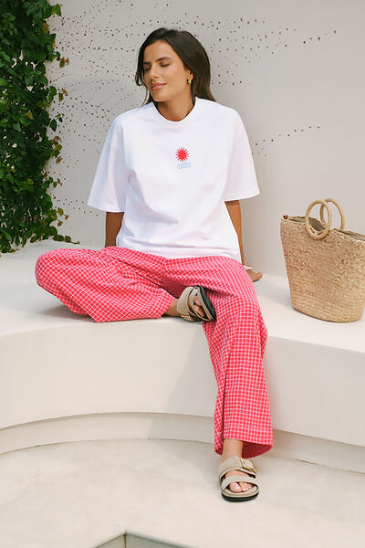 Tully Boyfriend Tee, HORIZON EMBROIDERY