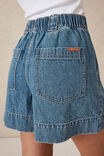 Pleat Front Short, FRESH INDIGO DENIM - alternate image 4