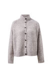 Riley Funnel Neck Tab Cardi, TAUPE MARLE - example image 2