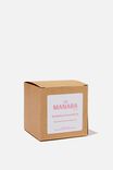 Manara Home Bubble Cube Candle, Pink -Black Fig & Guava