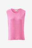 Margot Mesh Knit Tank, HIBISCUS PINK - alternate image 2