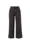 Jude Wide Leg Crop Jean, WASHED BLACK - alternate image 2