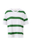 Stevie Slouchy Tee, WINTER GREEN BOLD STRIPE - alternate image 2