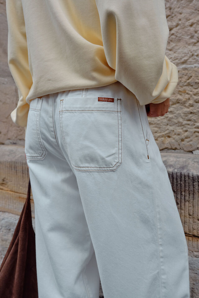 Jessie Barrel Pant, FRESH ECRU
