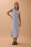 Paloma Dress, WHITE/FRENCH NAVY STRIPE - alternate image 1