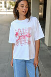 Ceres Life X Bhf Love Tee, WHITE/CORAL - alternate image 1