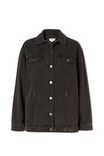 Oversized Denim Jacket, RESCUE BLACK WASH - alternate image 2