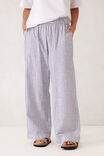 The Lounge Pant, WHITE NAVY CHECK - alternate image 5