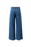 Andie Wide Leg Drawstring Pant, FRESH INDIGO - alternate image 3