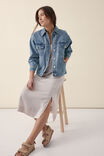 Satin Slip Dress With Recycled Fibres, CHAMPAGNE - alternate image 5
