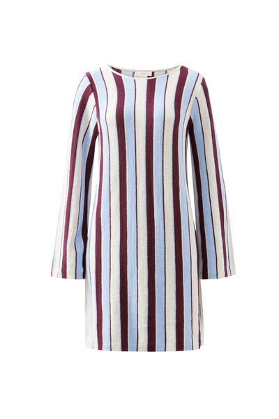 Chloe Stripe Knit Mini Dress, BLUE WINE STRIPE