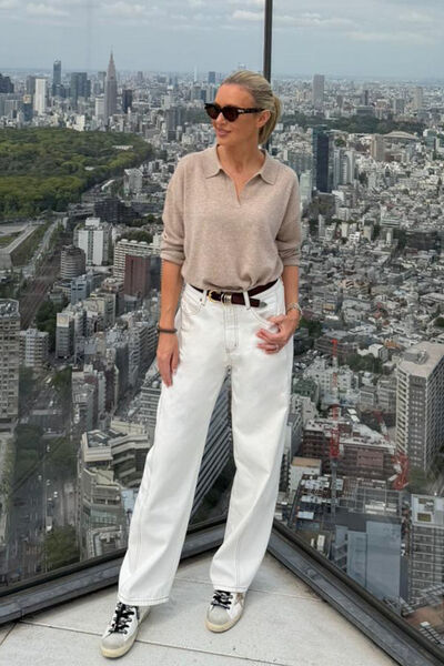 Harper Barrel Jean, ALABASTER