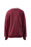Wren Rugby Sweat, WASHED BURGUNDY WHITE HERITAGE LOGO - alternate image 3