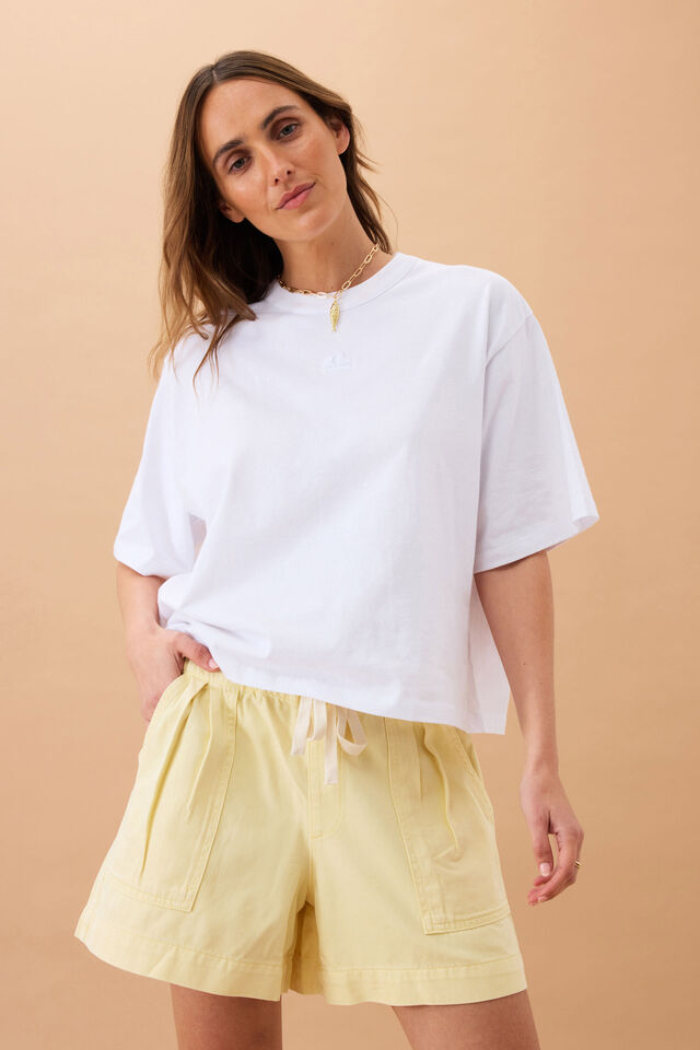 Darcy Relaxed Everyday Short, WASHED BUTTER