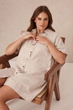 Mini Shirt Dress, NATURAL LINEN BLEND - alternate image 7