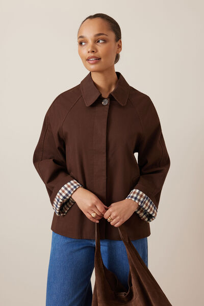 Pia Coat, CHOCOLATE