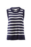 Stripe Knit Tank Jf, NEW NAVY/FRESH ECRU STRIPE - alternate image 2