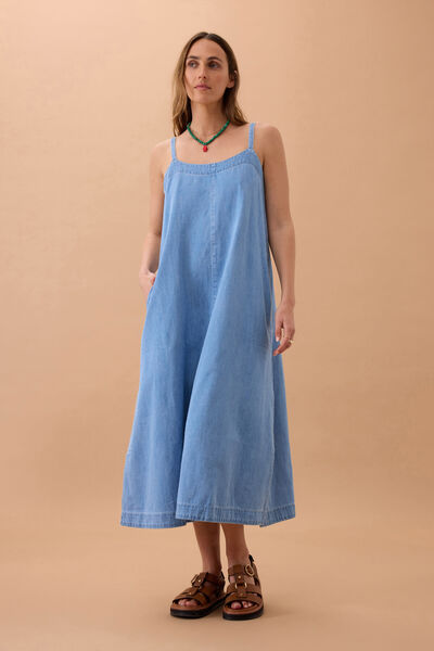 Remy Strappy Midi Dress, VINTAGE BLUE