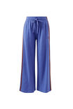 Gigi Wide Leg Terry Trackpant, VINTAGE BLUE MIXED SIDE STRIPE - example image 2