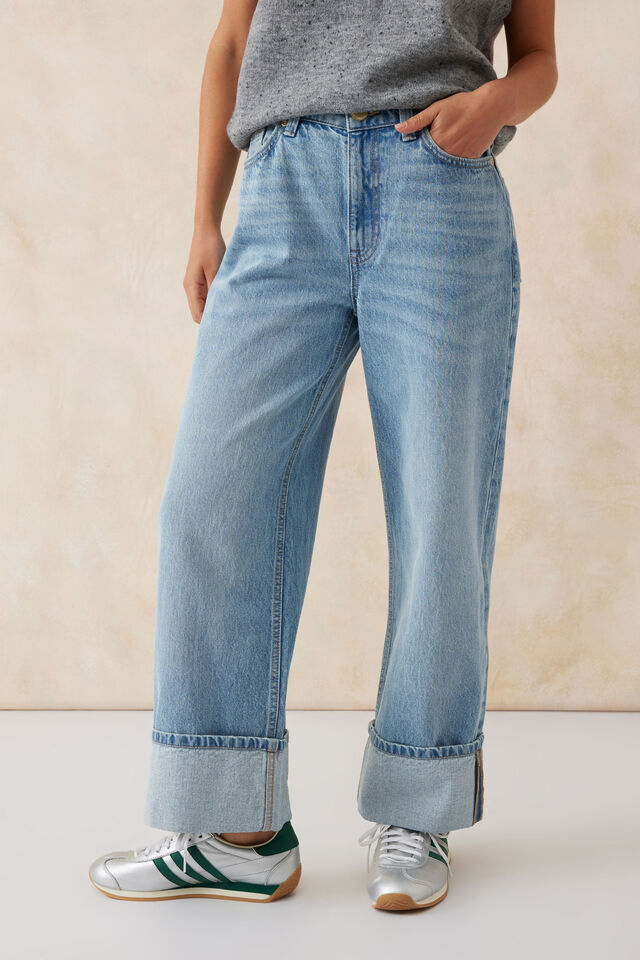 Relaxed Cuff Jean, LIGHT VINTAGE BLUE