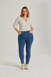 Slim Leg Jean In Organic Cotton, INDIGO BLUE