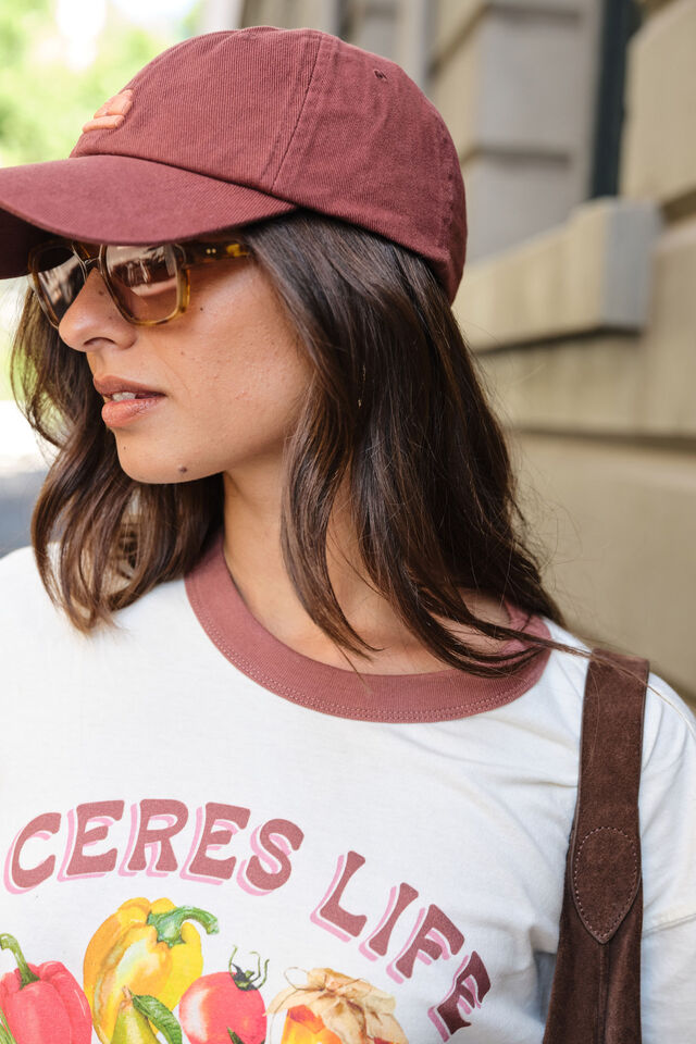 Macy Print Tee, MILK/FARMERS MARKET